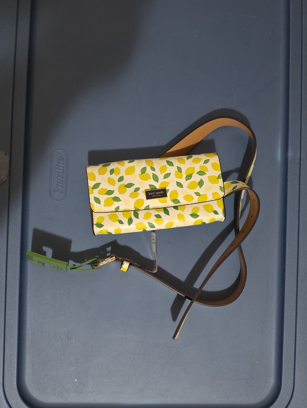 KATE SPADE NEW YORK LEMON TOSS BELT BAG SIZE L/XL NEW WITH TAG